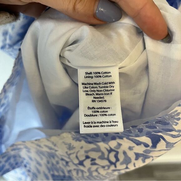 Vineyard vines Painted Patchwork Ruffle Off The Shoulder Romper - Picture 14 of 14